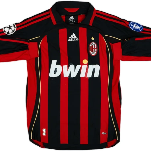 ac milan 2007 jersey champions league